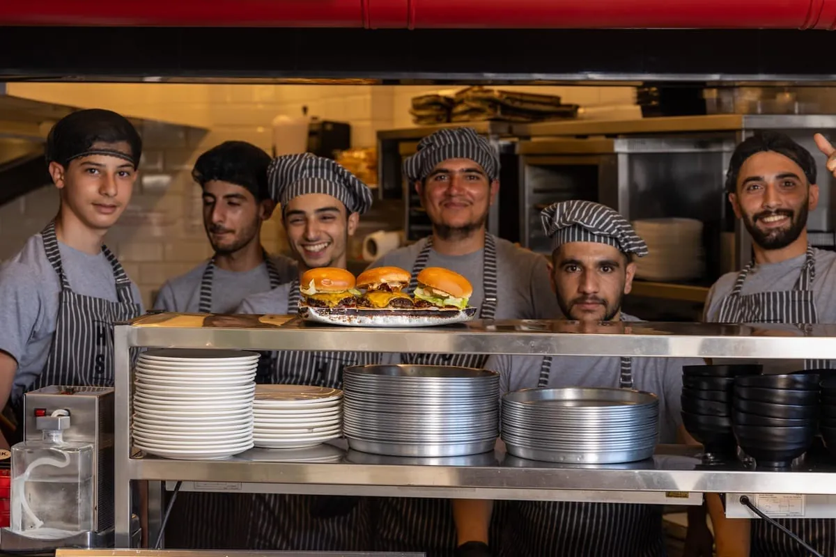 The Husk kitchen crew behind the pass